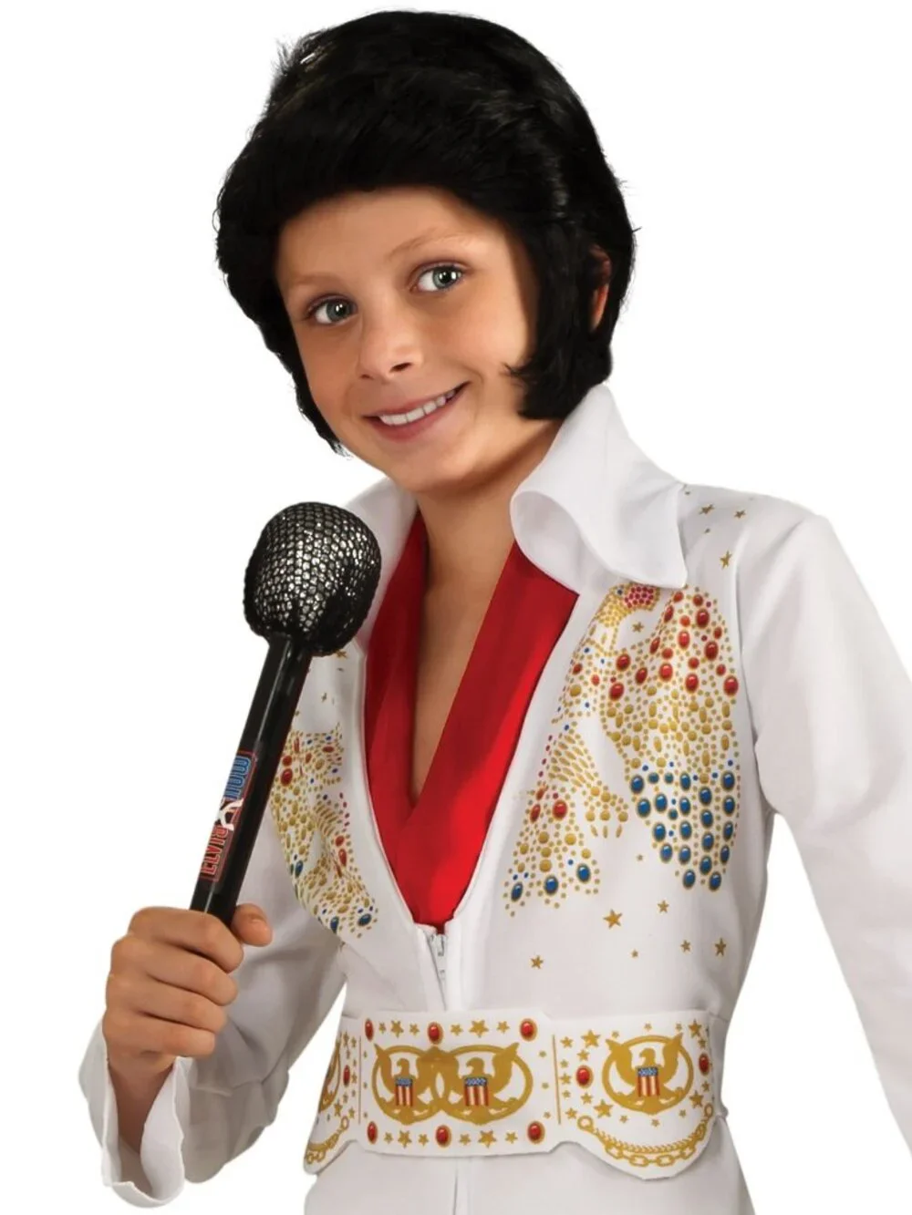 Child Boys ELVIS PRESLEY Halloween Costume Jumpsuit Belt Scarf Size Med 8/10 NIP